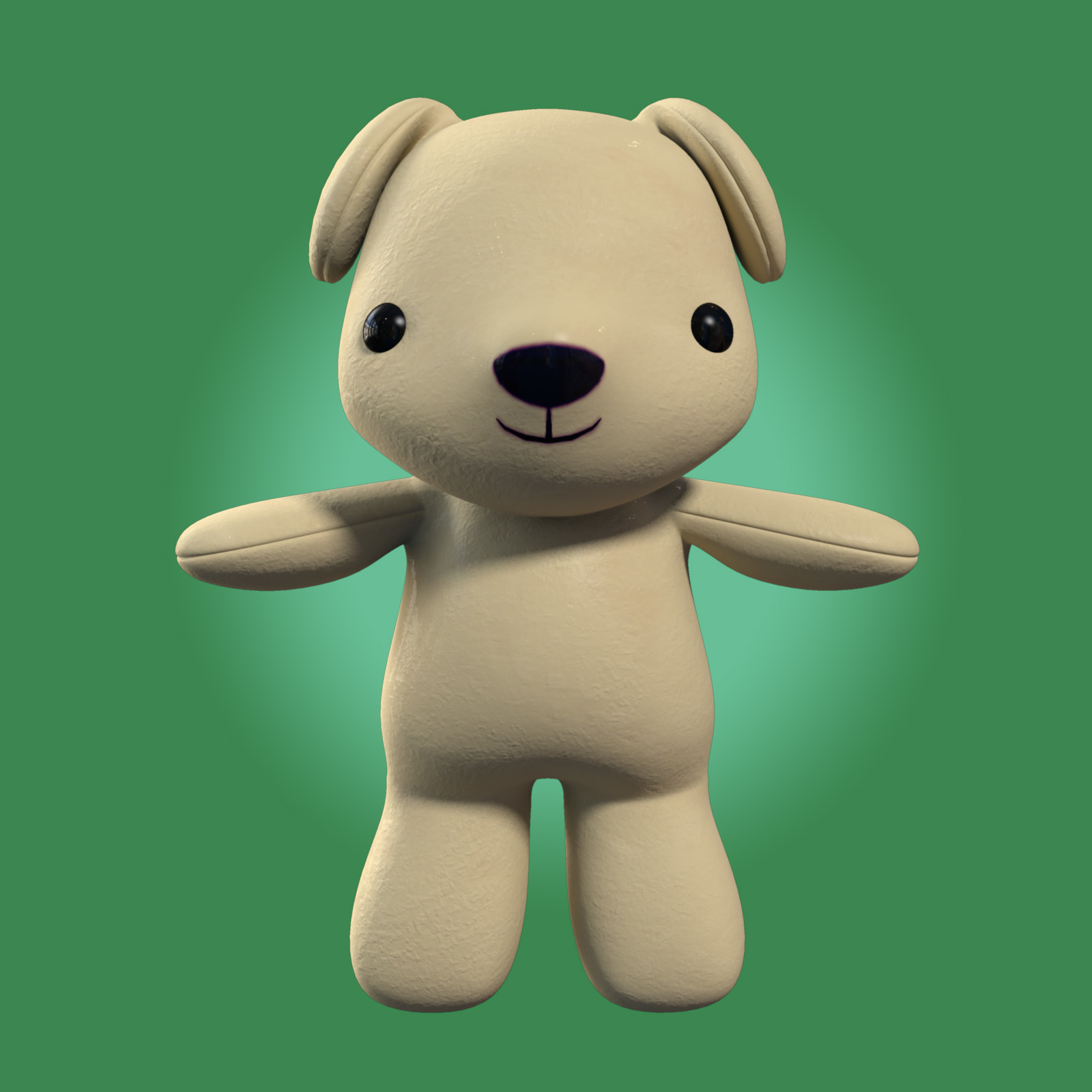 3d cartoon toy dog character