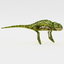 chameleon modelled 3d model
