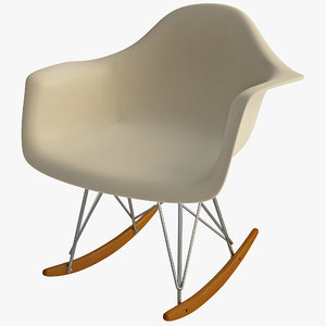 white cradle chair 3d 3ds