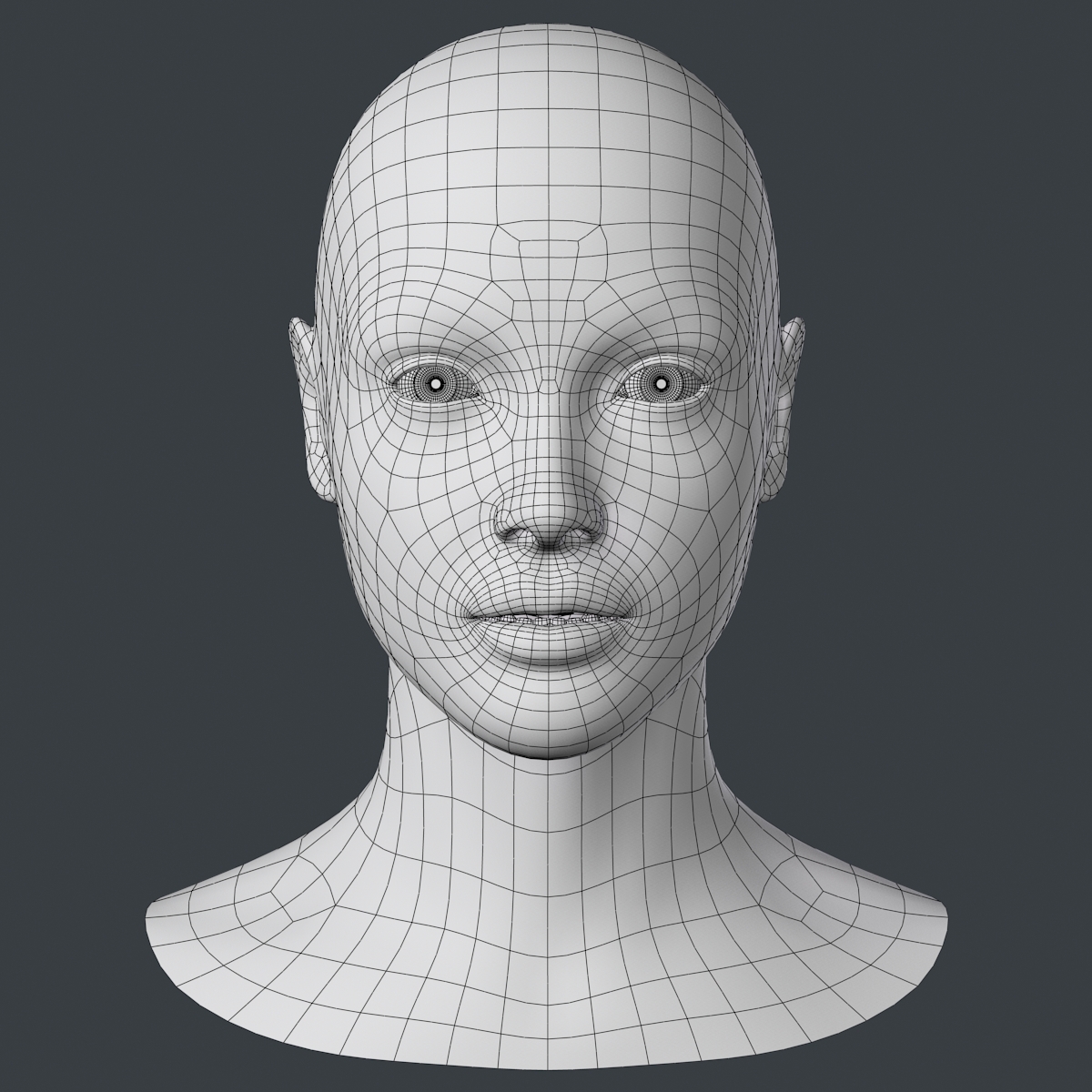 female head 3d max