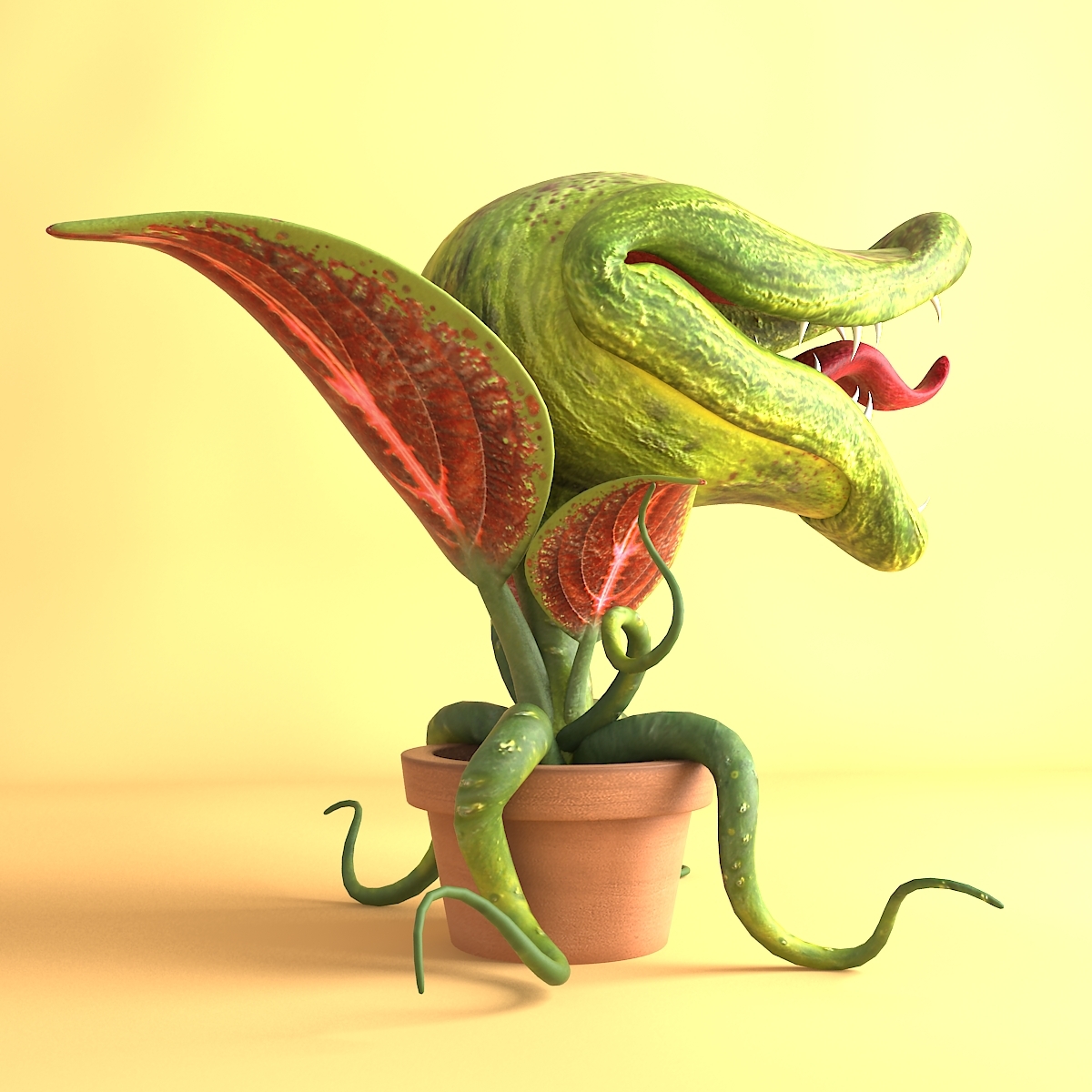 3d monster plant