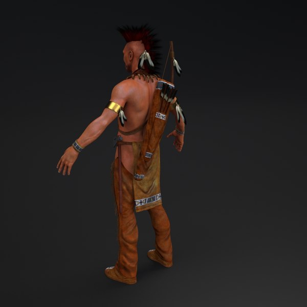 native american 3d model