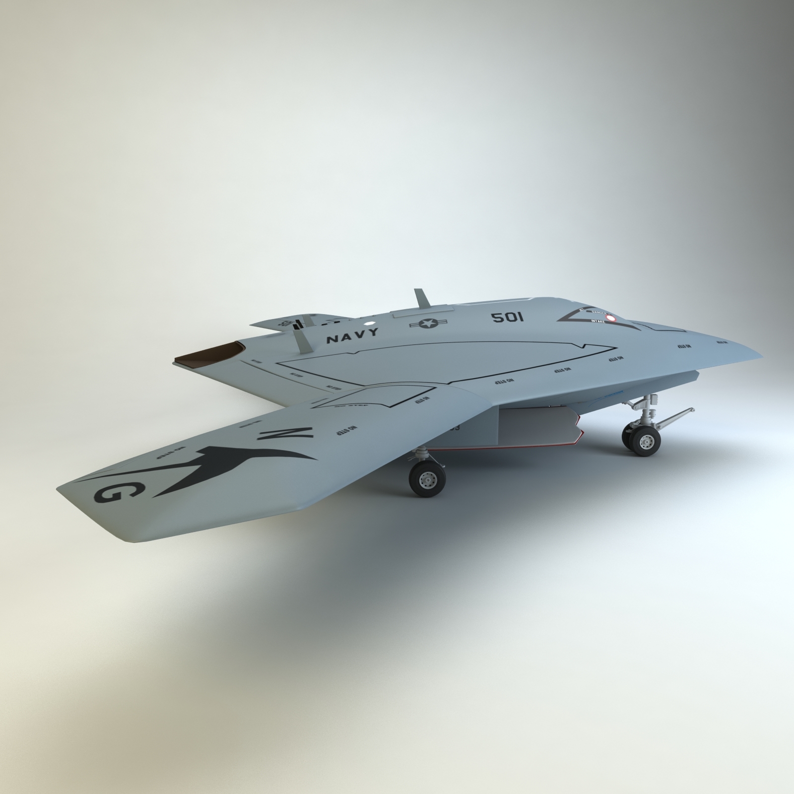 x47b bomber 3d model