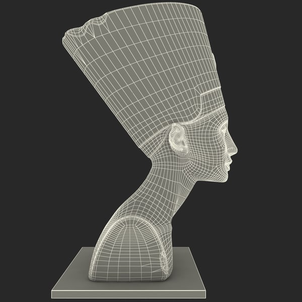 Egyptian Nefertiti Bust 3d Model 