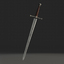 3ds max european longsword sword