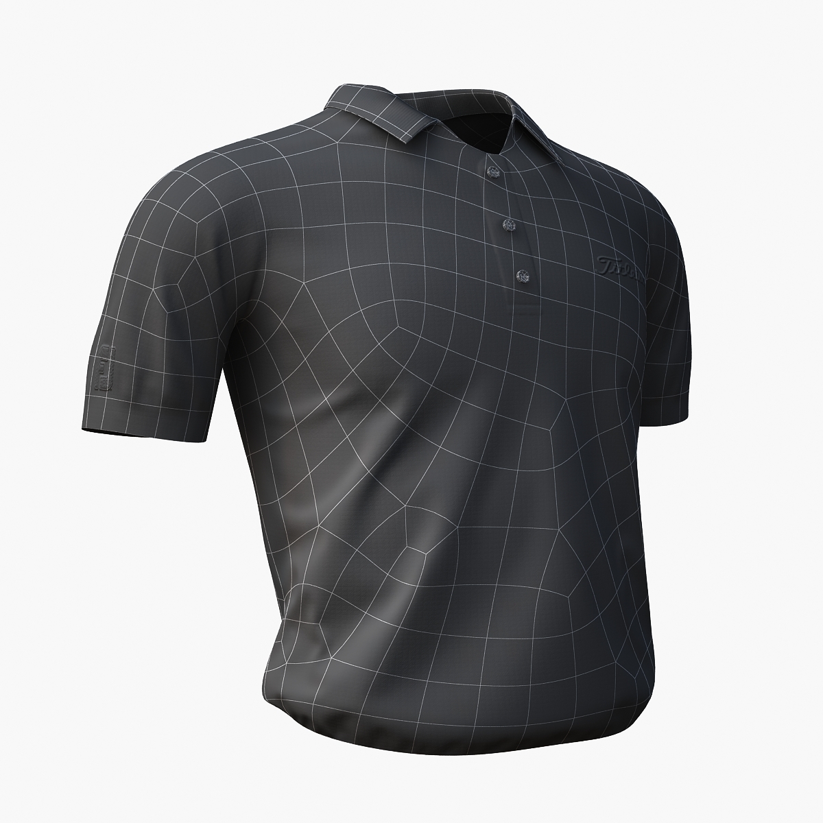 3d model - titleist golf shirt