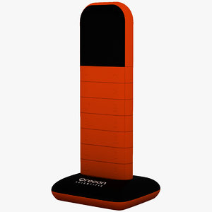 3d model concept oregon phone orange