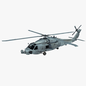 sh-60b military helicopter 3d model