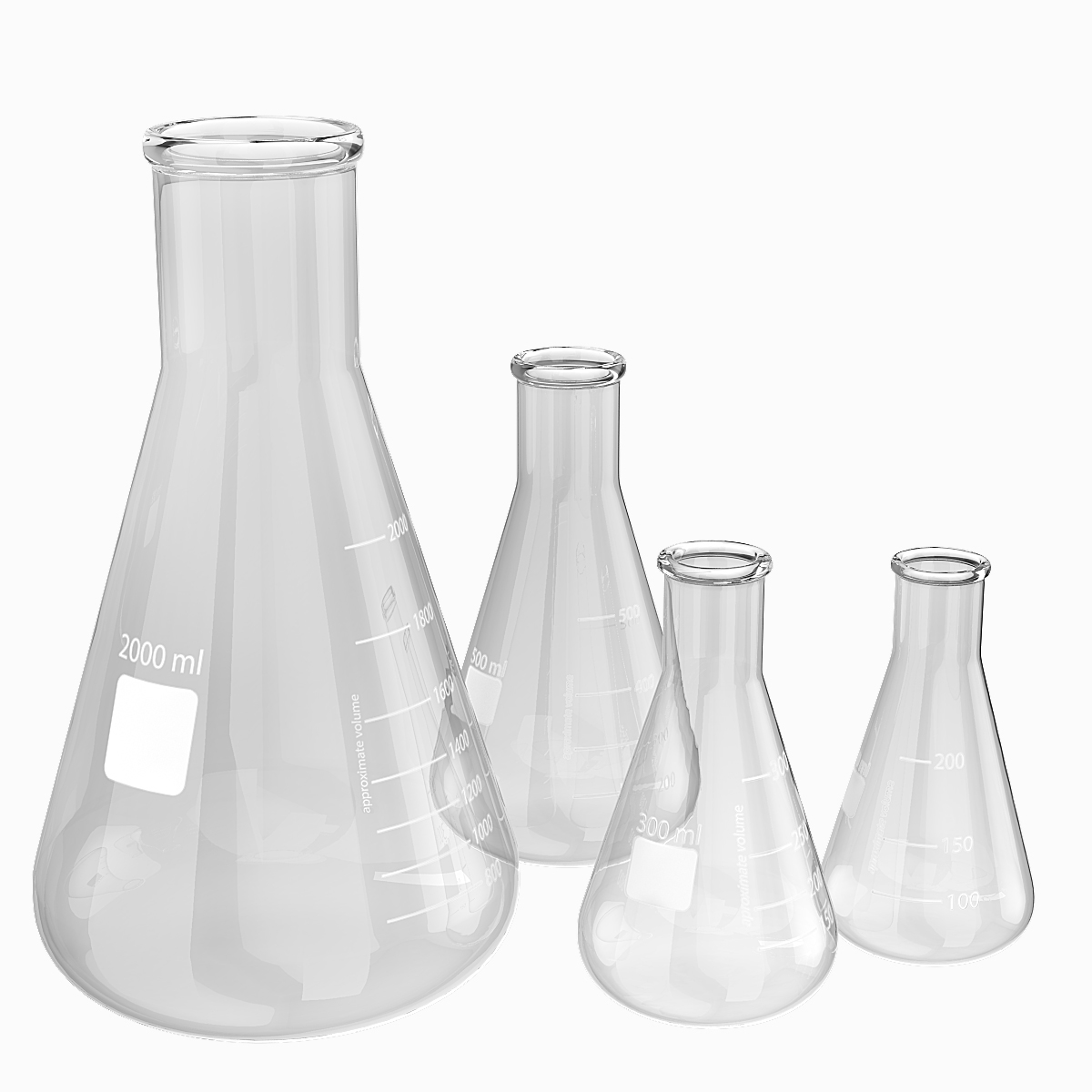 max erlenmeyer flask 4 sizes