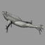photorealistic green frog male rigged ma
