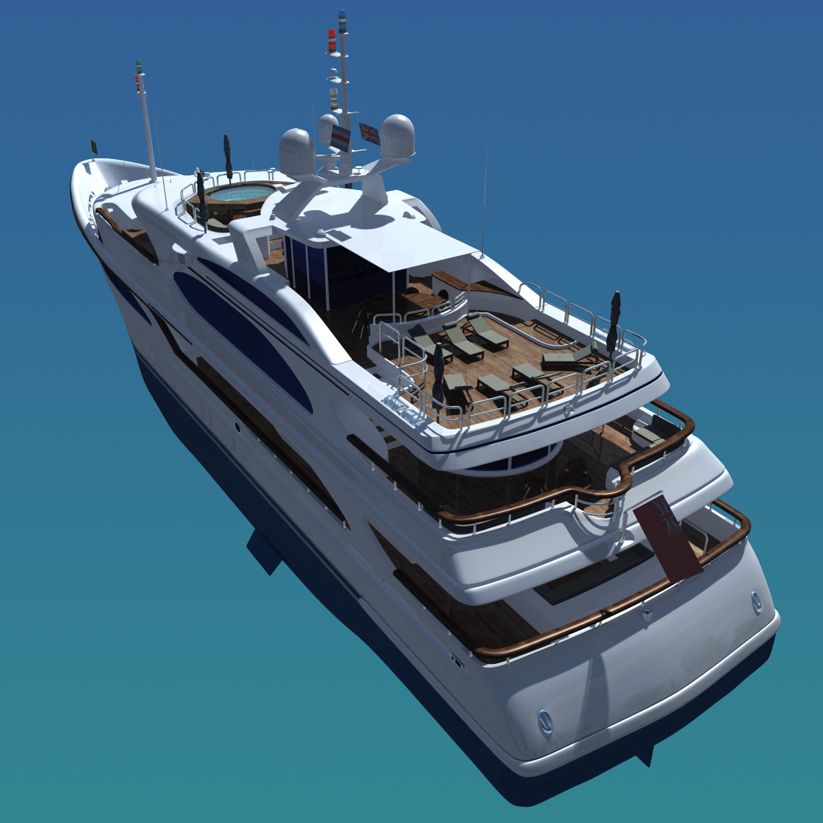 galaxy super yacht pisces model