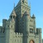 castle landscape scene 3d model
