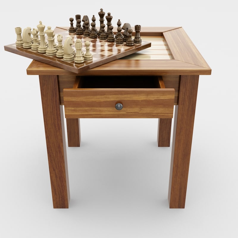 Chess Backgammon Table Max