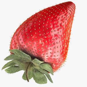 3ds max strawberry fruit leaf