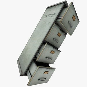 3d model file cabinet