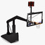 3d basketball court model