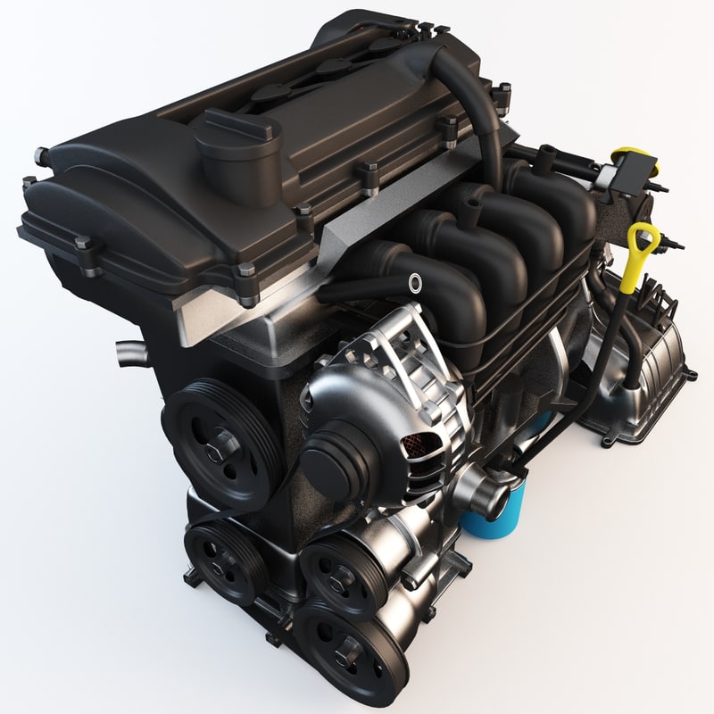 cad car 3d free models engine model 3d car