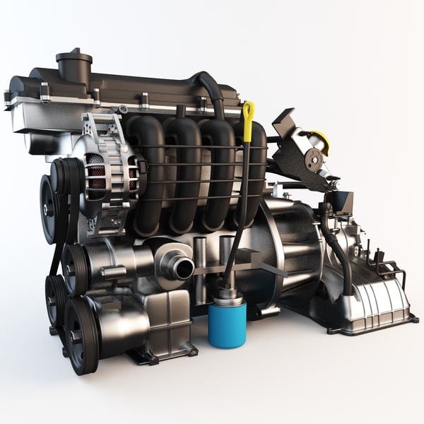 car engine 3d model