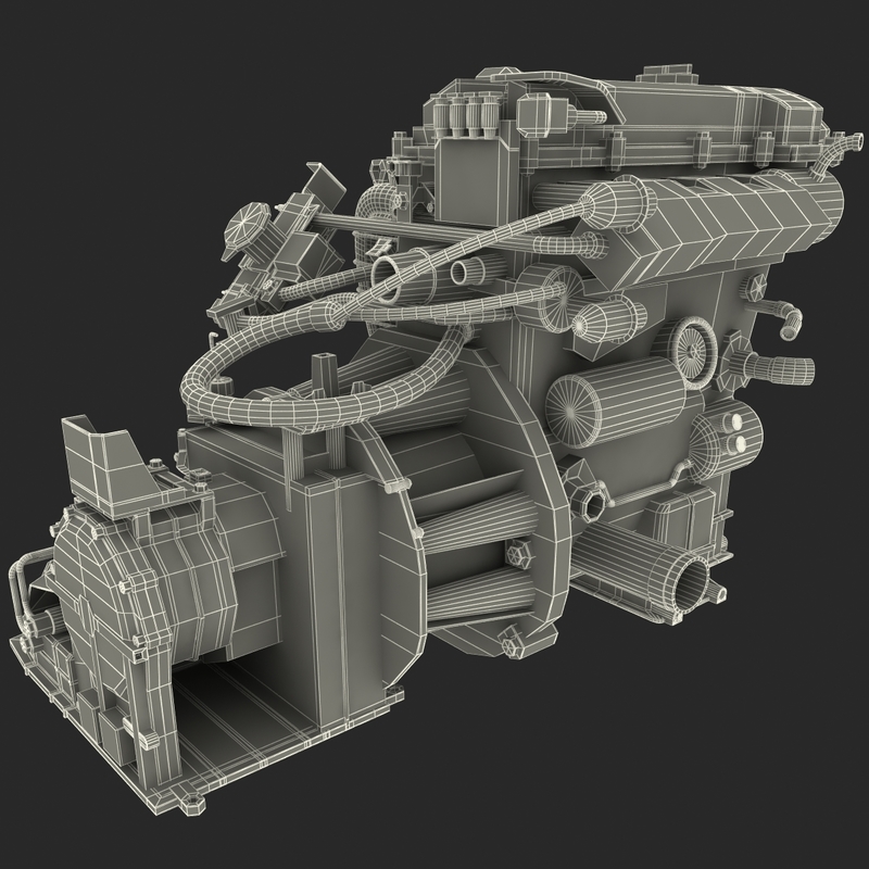 car engine 3d model