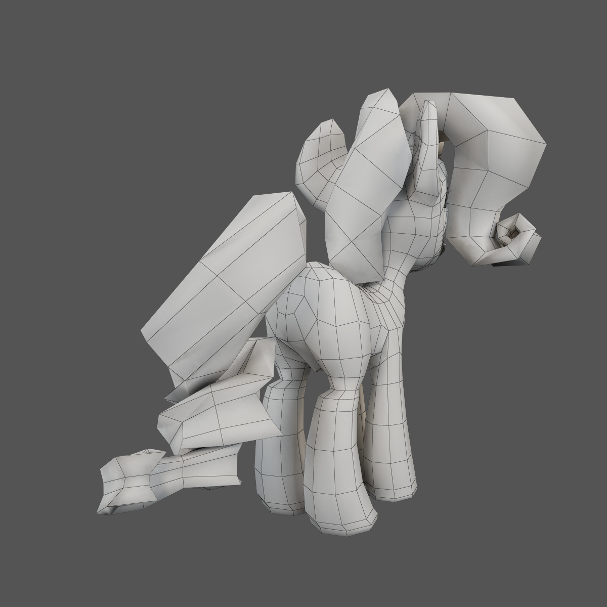 3ds max little pony rarity