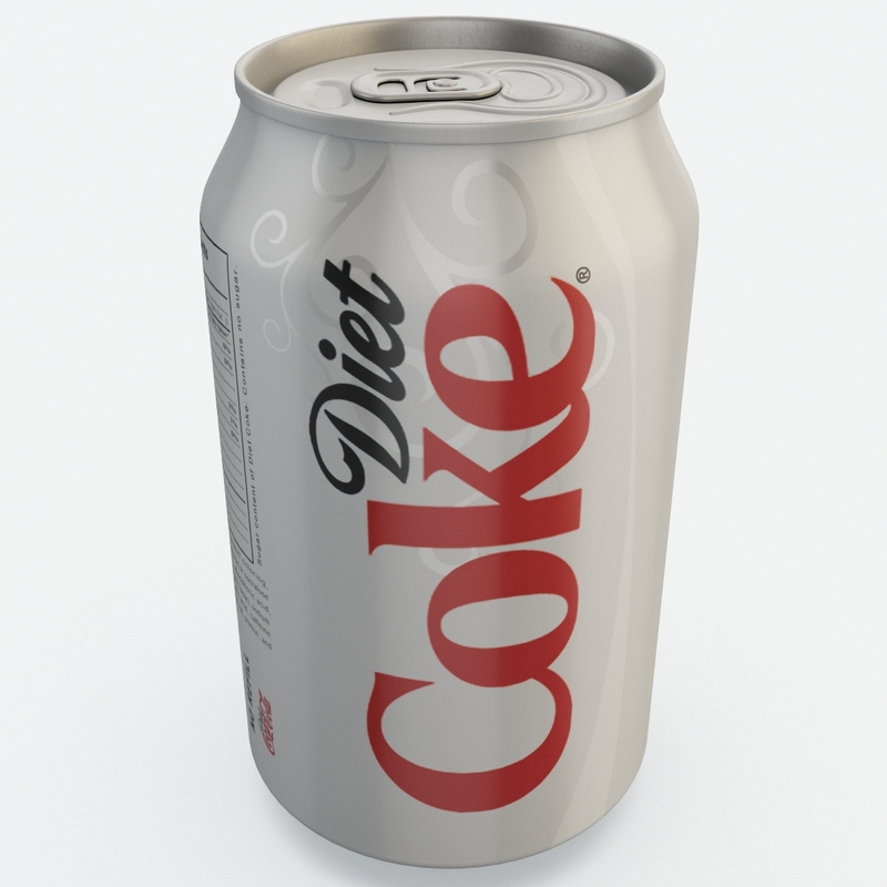 diet coke 3d obj