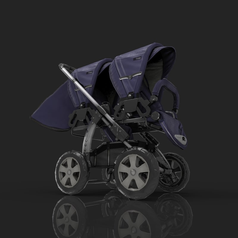 3d two stroller