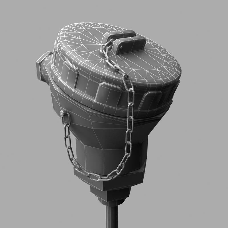 3d Model Thermocouple Temperature