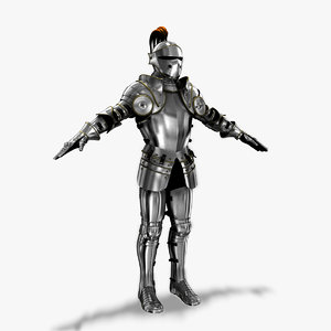 3d 16th century plate armor model