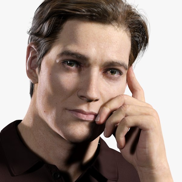 rigged male 3d model