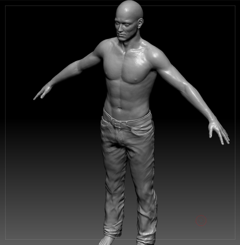 Rigged Male 3d Model