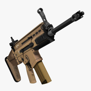 3ds max assault rifle fn scar-h