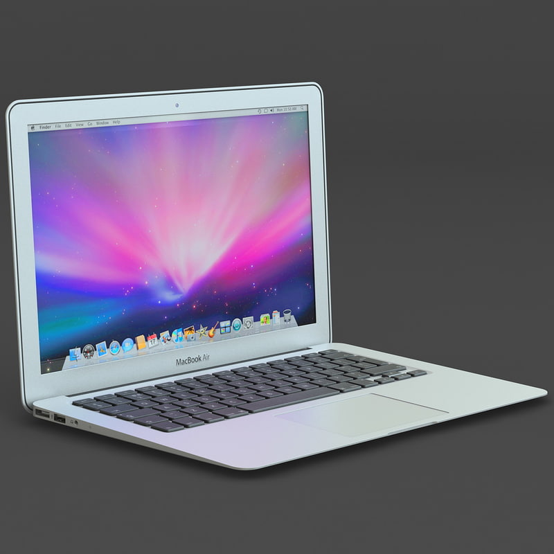 3d macbook air apple laptop