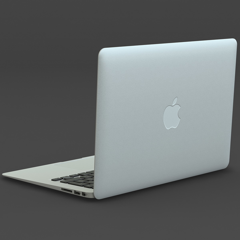 3d macbook air apple laptop