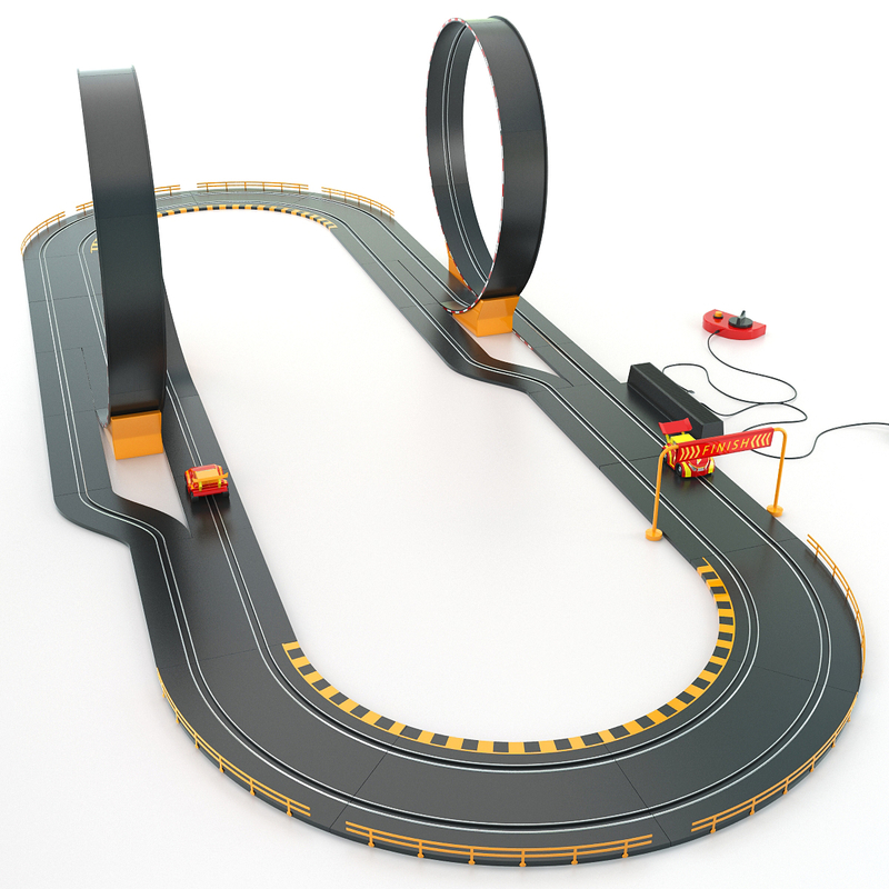 dog race track toy