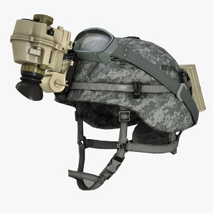 3d military helmet soldier night vision