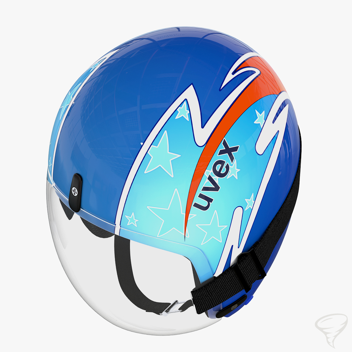 3D модель Luge Uvex Helmet TurboSquid 742151