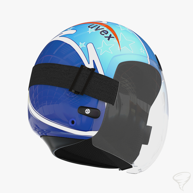 3D модель Luge Uvex Helmet TurboSquid 742151
