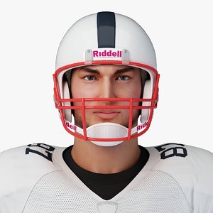 football player character rigging c4d
