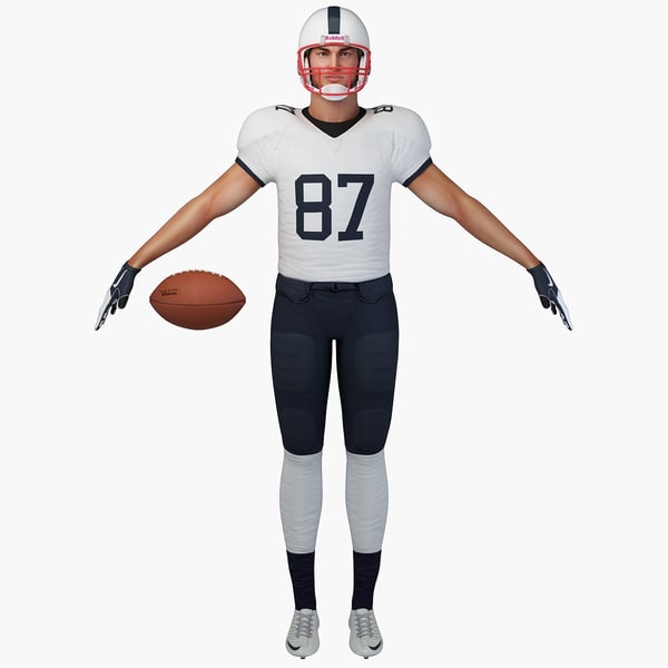 football player character rigging c4d