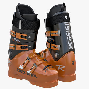 alpine boots 3d model