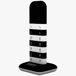 black concept oregon phone 3d model