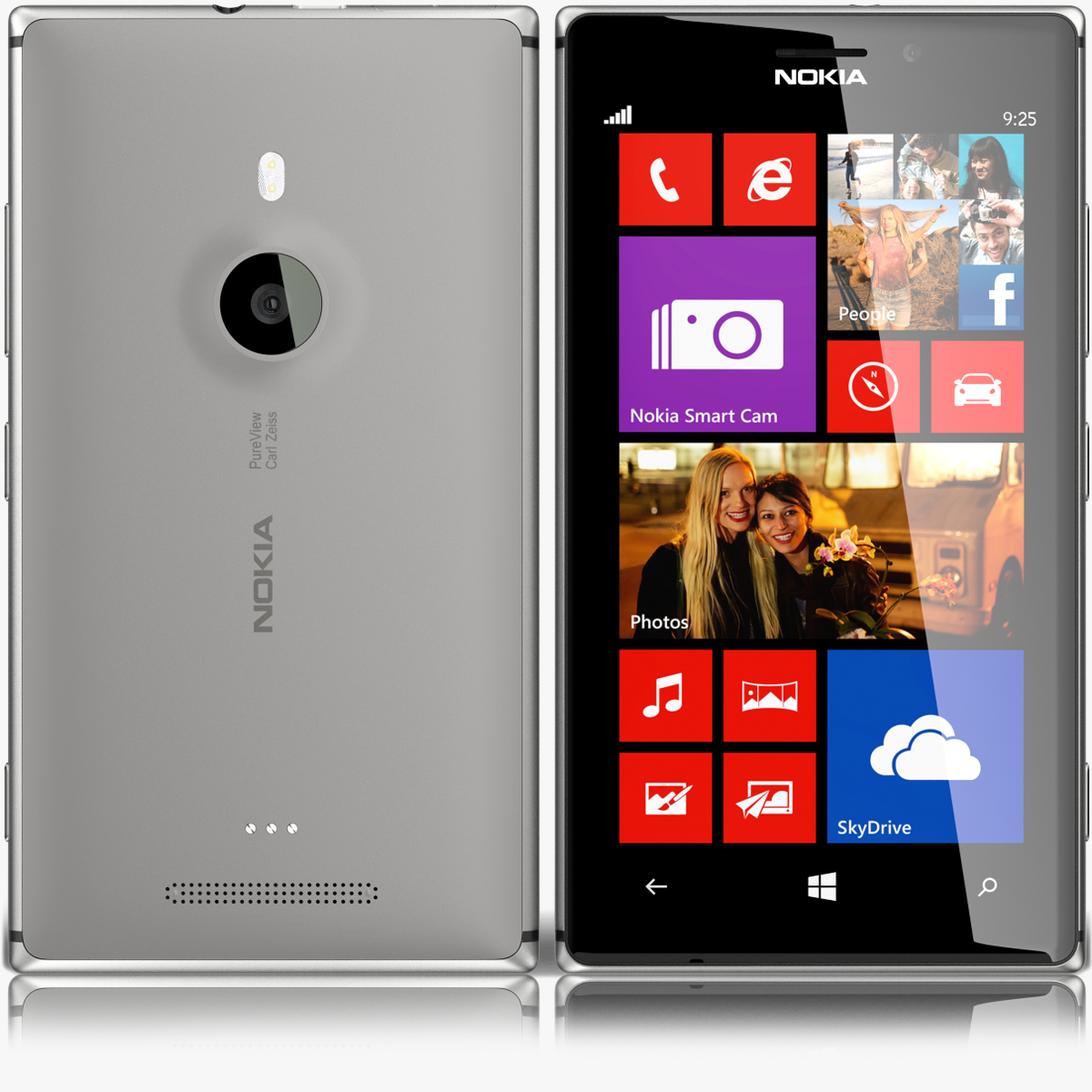 Nokia Lumia 925 Grey 3d Max