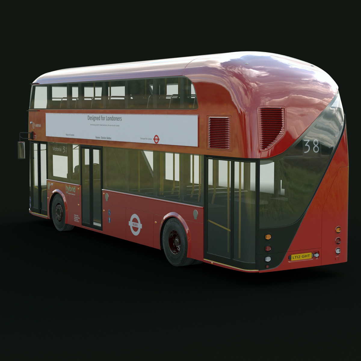 3d new bus london model