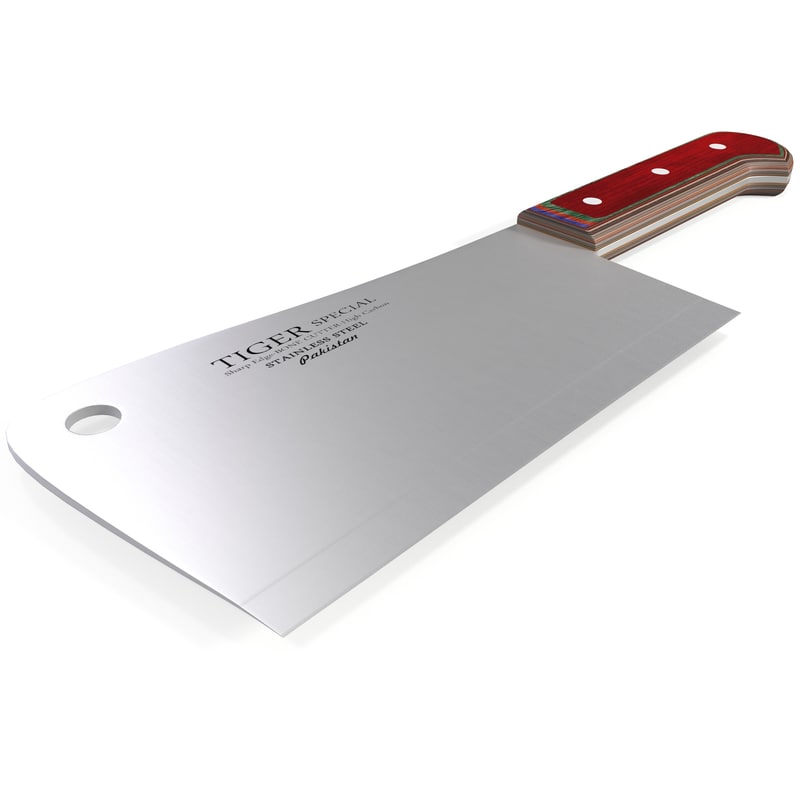 meat cleaver 3d model