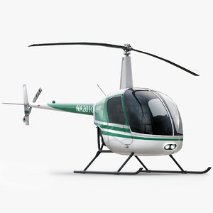 3d model of robinson r22 helicopter