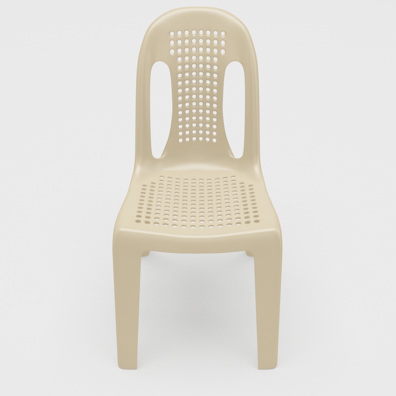 monobloc chair 4 3d max