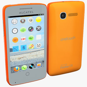 alcatel touch orange 3d model