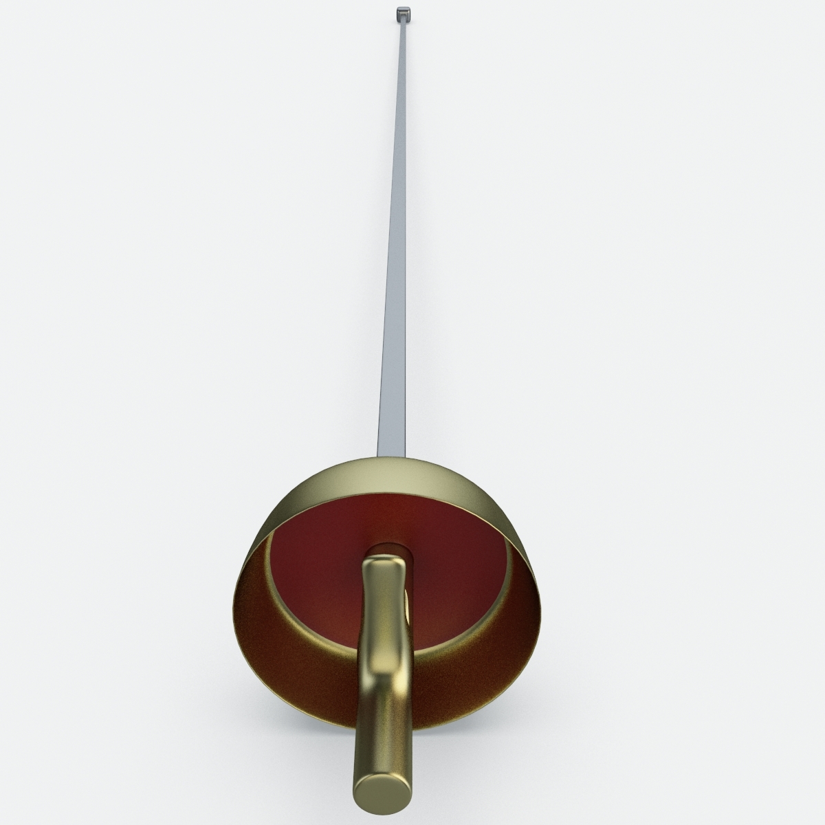 3d fencing practice epee weapon sword model
