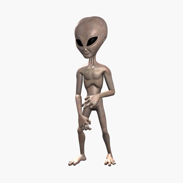 低聚3d外星人模型