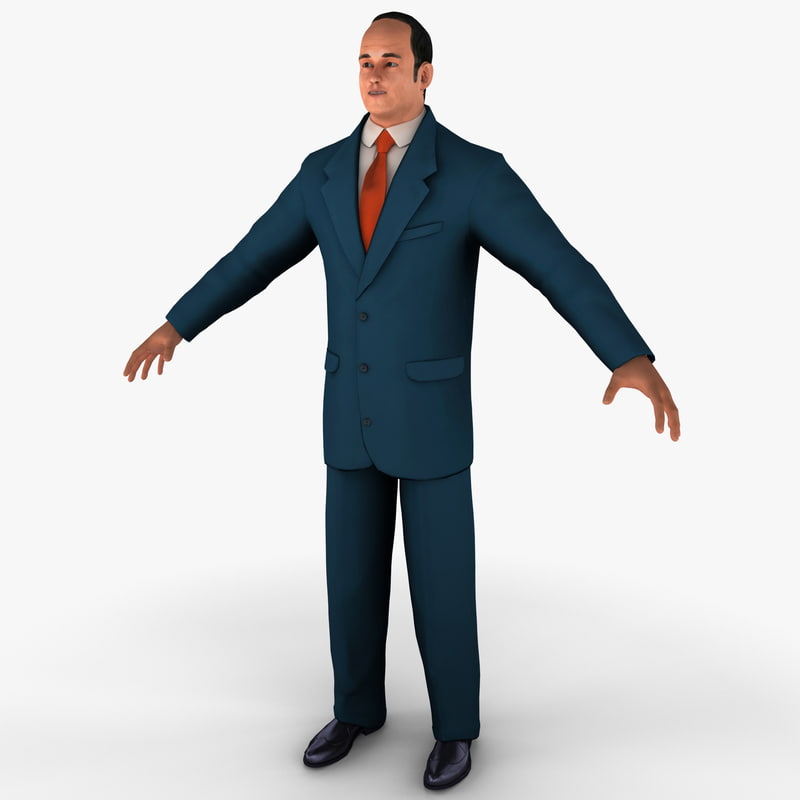 businessman 3 business 3d model